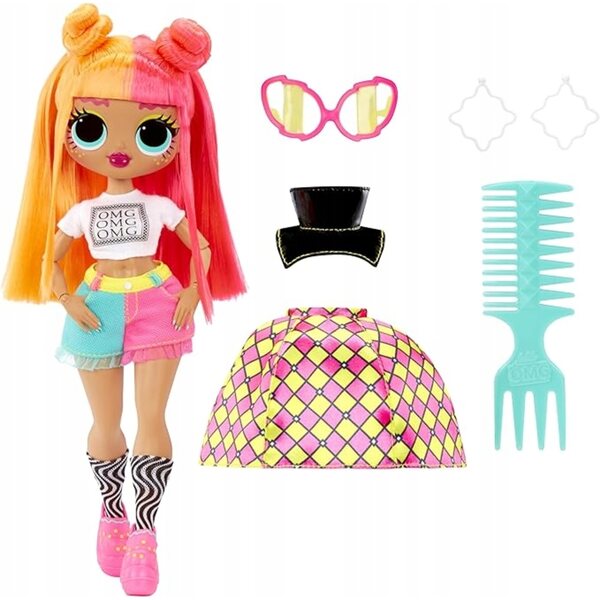 L.O.L. Verrassing O.M.G. Neonlicious - Modepop met kleurrijke outfit en accessoires