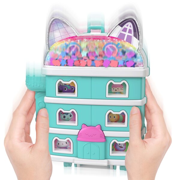 Polly Pocket Gabby's Dollhouse Set : Maisonnette compacte avec accessoires de meubles