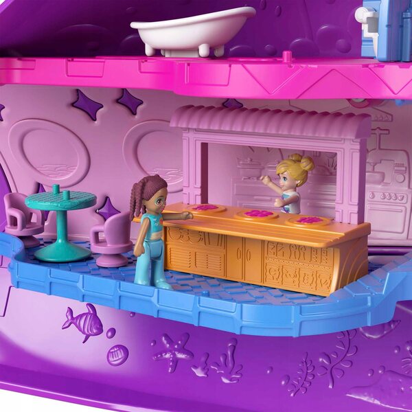 Polly Pocket Narwhal Sottomarino con Accessori e Funzioni Interattive Mattel