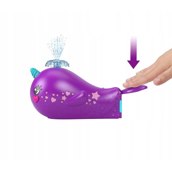 Polly Pocket Narwhal Sottomarino con Accessori e Funzioni Interattive Mattel