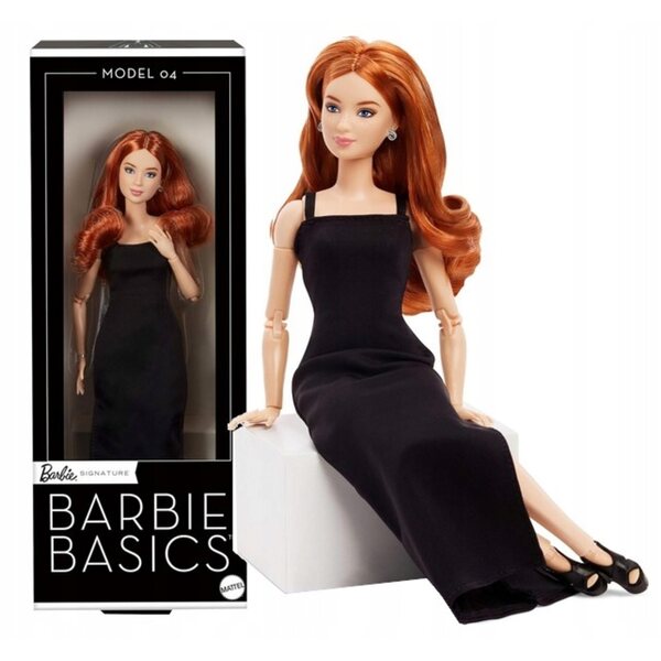Barbie Basics Modell 04 Schwarz Made to Move 29 cm, Mattel Collection Puppe