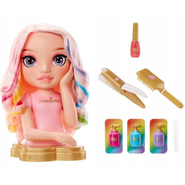 Rainbow High Testa per Acconciature Bella Parker per Styling e Trucco Bambini