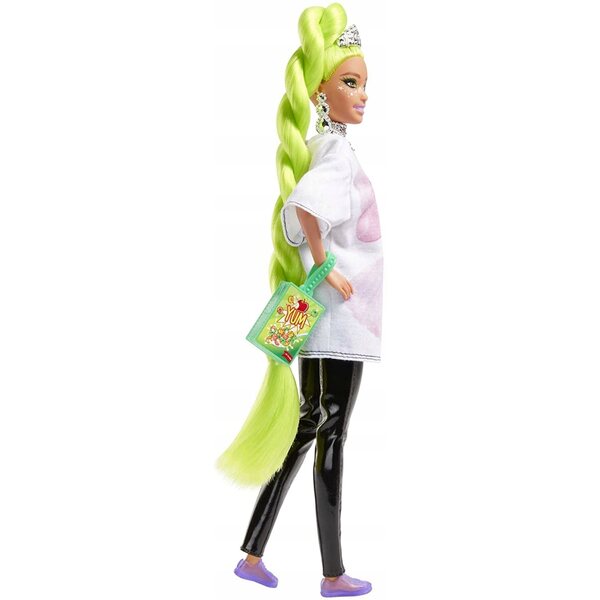 Barbie Extra con peluche e accessori – Bambola moda neon per bambini 3+