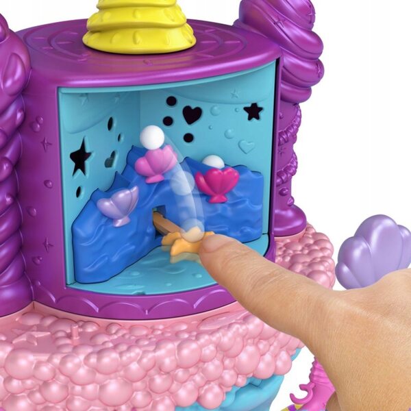 Mattel Polly Pocket Lunapark Zatoka Syren con 2 Bambole e 15 Accessori