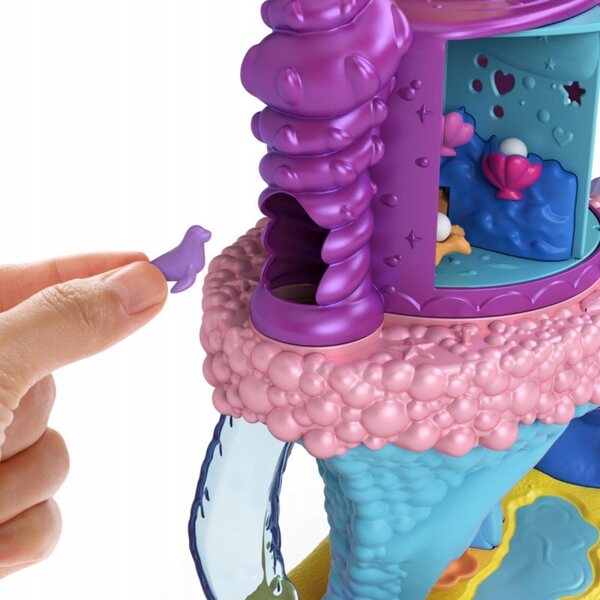 Mattel Polly Pocket Lunapark Zatoka Syren con 2 Bambole e 15 Accessori