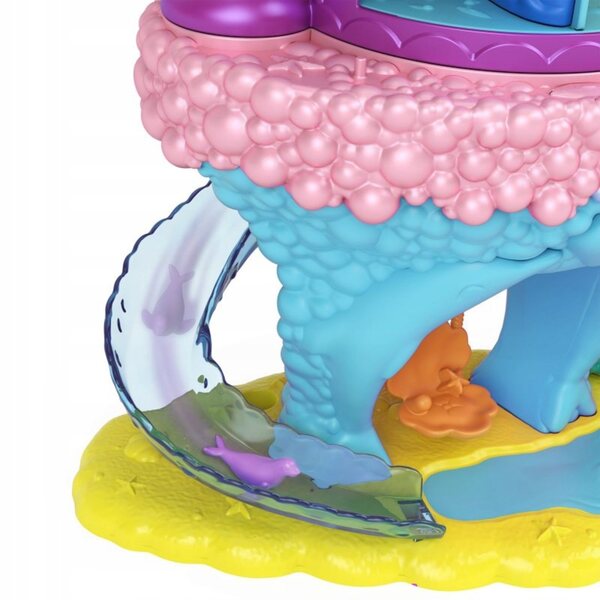 Mattel Polly Pocket Lunapark Zatoka Syren con 2 Bambole e 15 Accessori