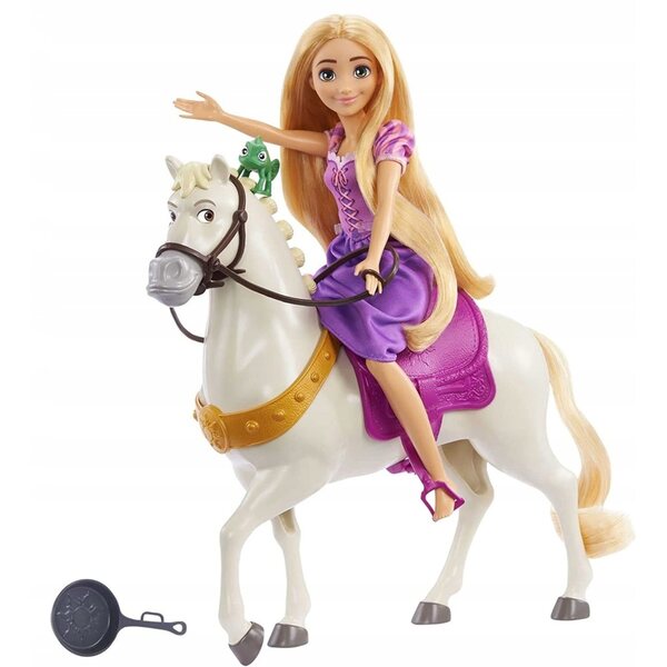 Bambola Rapunzel con cavallo Maximus Mattel - un giocattolo per bambini dai 3 anni