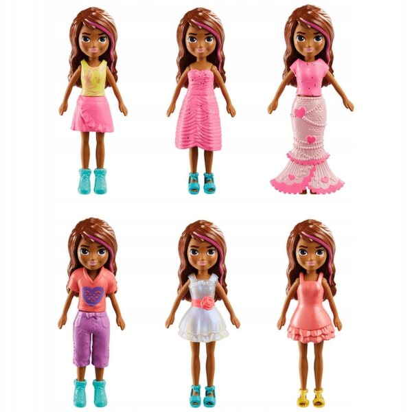 Mattel Polly Pocket Set Fashion Seashine Sirena con Mini-Bambole e Accessori Sirena