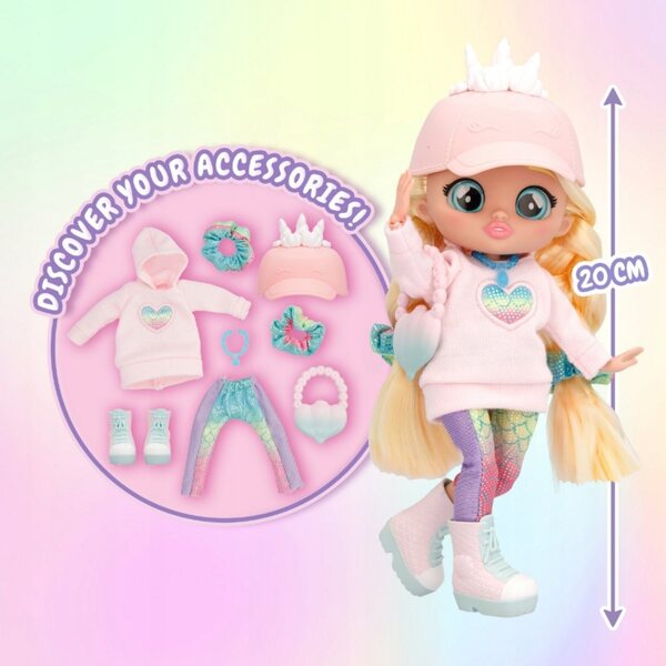 Cry Babies BFF Stella Modepuppe 20 cm mit Accessoires und trendiger Kleidung