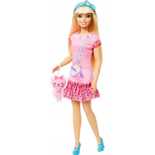 Barbie My First Doll mit Kätzchen – Malibu-Puppe 34 cm für Kinder ab 3 Jahren