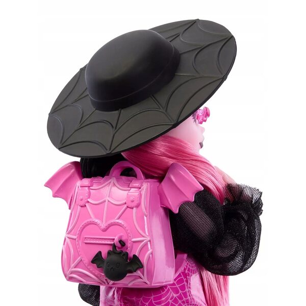 Bambola Monster High Draculaura 29 cm con accessori e animaletto Bat-Cat