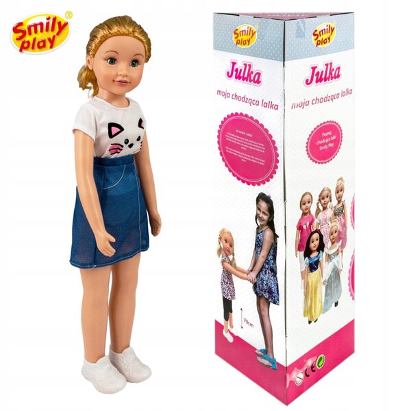 Bambola Julka 70 cm Smily Play - Una grande principessa dai capelli lunghi