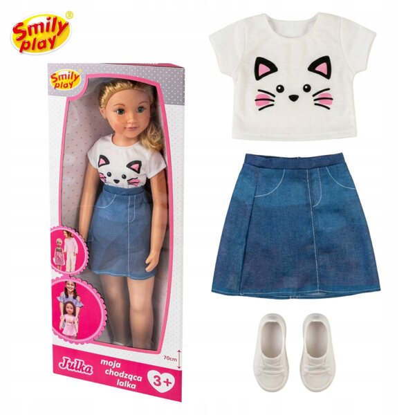Bambola Julka 70 cm Smily Play - Una grande principessa dai capelli lunghi