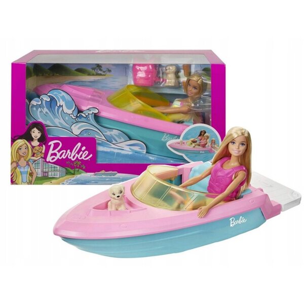 Barbie mit Roller und Spielzeugzubehör für Kinder ab 4 Jahren