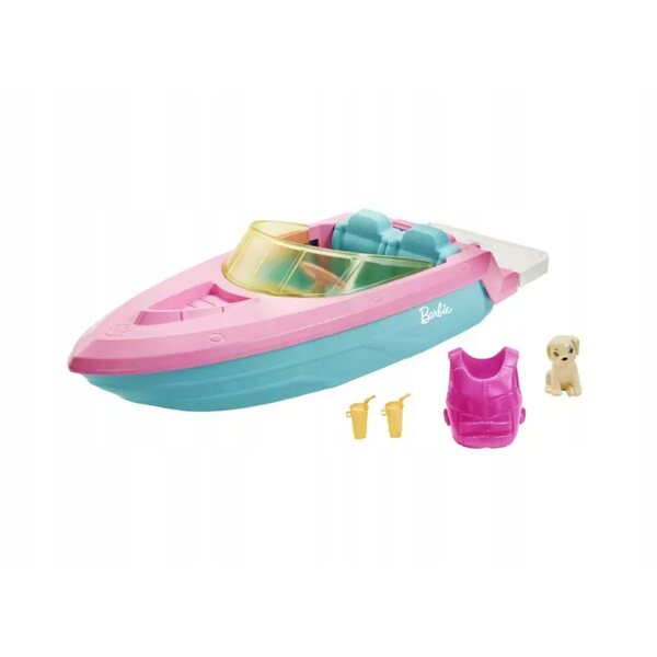 Barbie mit Roller und Spielzeugzubehör für Kinder ab 4 Jahren