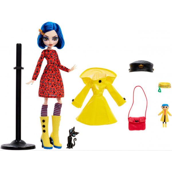 Monster High x Coraline Coraline bambola da collezione con accessori per bambini 6+