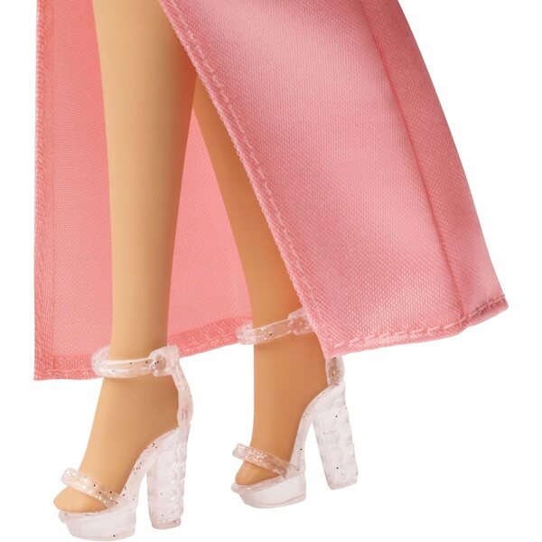Barbie Mattel Replay The Classic im eleganten mehrfarbigen Satinkleid für Mädchen ab 3 Jahren