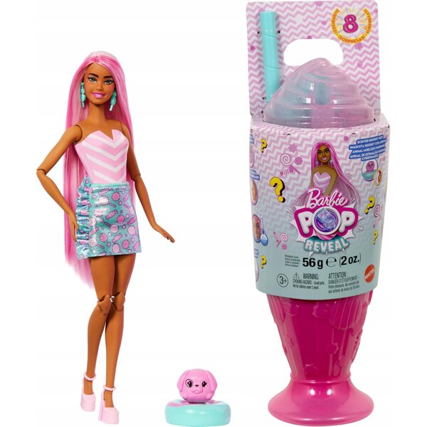Barbie 32 cm großes farbiges Modell mit Zubehör und duftenden Überraschungen für Kinder ab 3 Jahren