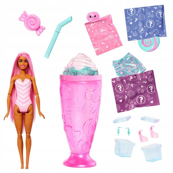 Barbie modella colorata 32 cm con accessori e sorprese profumate per bambini 3+