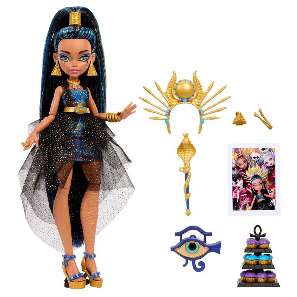 Laletta Monster High Cleo de Nile 29 cm con accessori Monster Ball