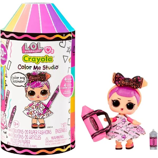 LALECZKA LOL CRAYOLA COLOR ME STUDIO TUBA NIESPODZIANKA KREDKA 505273