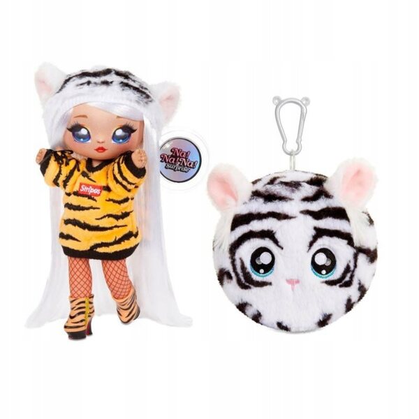 Non ! SUR! SUR! Poupée Surprise Bengale Blanche avec Pompon et Accessoires Série 4