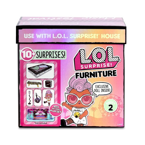 L.O.L. Überraschungsmöbelset mit Konzertszene und Grunge-Grrrl-Puppe