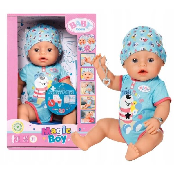 LALKA BABY BORN MAGIC BOY CHŁOPIEC bobas interaktywny realistycznye funkcje