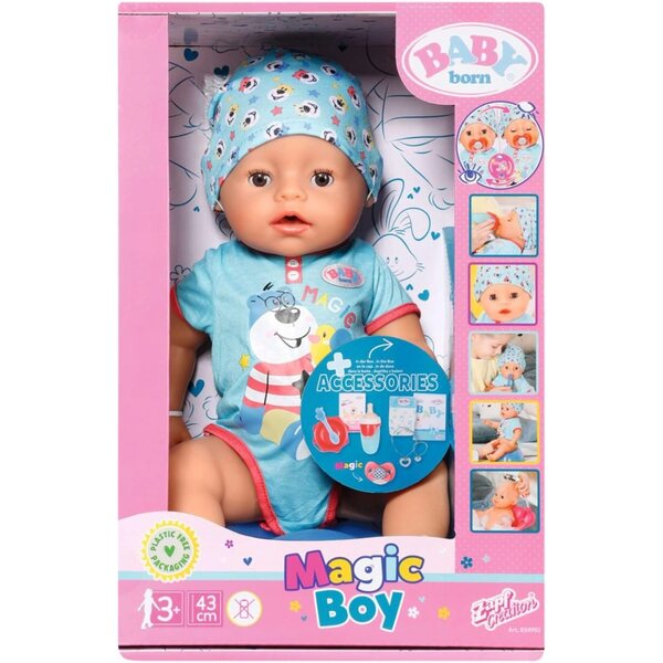 LALKA BABY BORN MAGIC BOY CHŁOPIEC bobas interaktywny realistycznye funkcje