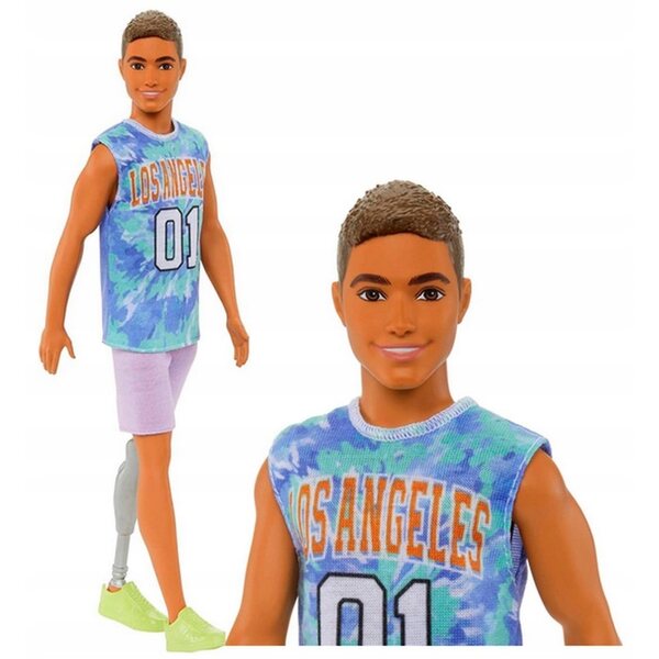 LALKA BARBIE FASHIONISTAS STYLOWY KEN w stroju sportowym NR 212 HJT11