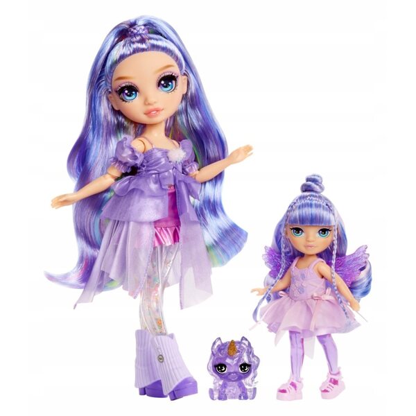 Amethyst Willow Modepuppe, lila Fee mit Pegasus und Accessoires