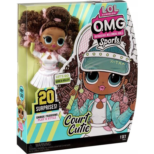L.O.L. Surprise OMG Sports Court Cutie – Puppe mit 20 Überraschungen und Sportbekleidung