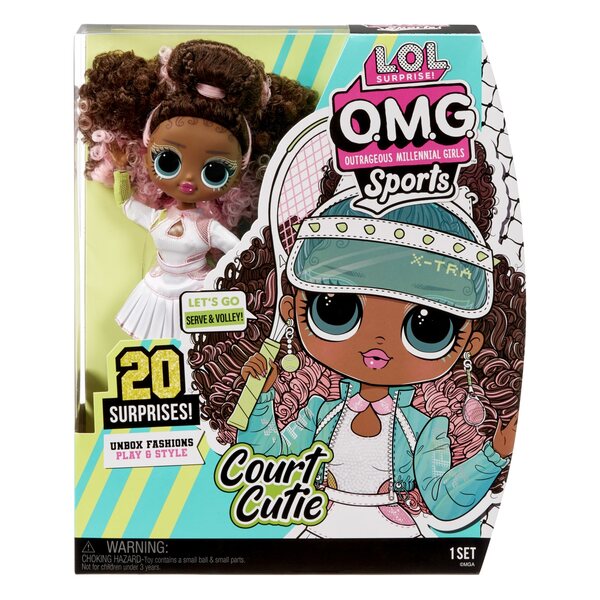 L.O.L. Surprise OMG Sports Court Cutie – Puppe mit 20 Überraschungen und Sportbekleidung