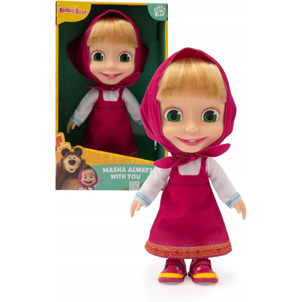 Mascha-Puppe 23 cm – Offizielle Mascha und der Bär-Puppe für Kinder ab 3 Jahren