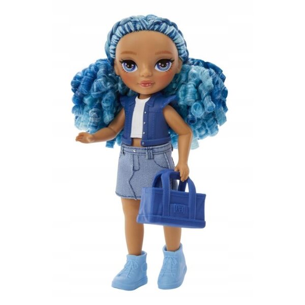 Rainbow High Littles Sapphire Bradshaw: Bambola Blu 14cm con Accessori e Animale Unicorno