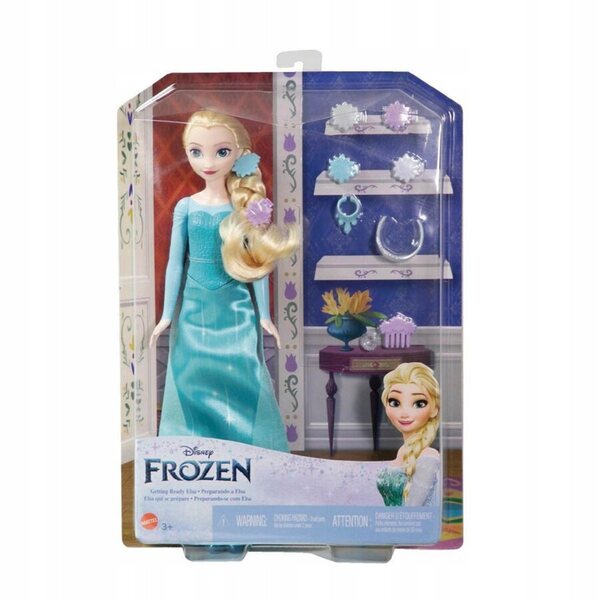 Bambola Disney Elsa 29 cm con Accessori Ufficiali Mattel per Bambini 3+