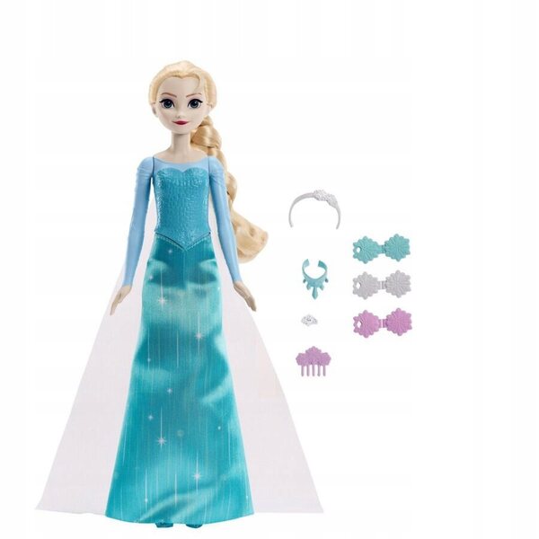 Bambola Disney Elsa 29 cm con Accessori Ufficiali Mattel per Bambini 3+