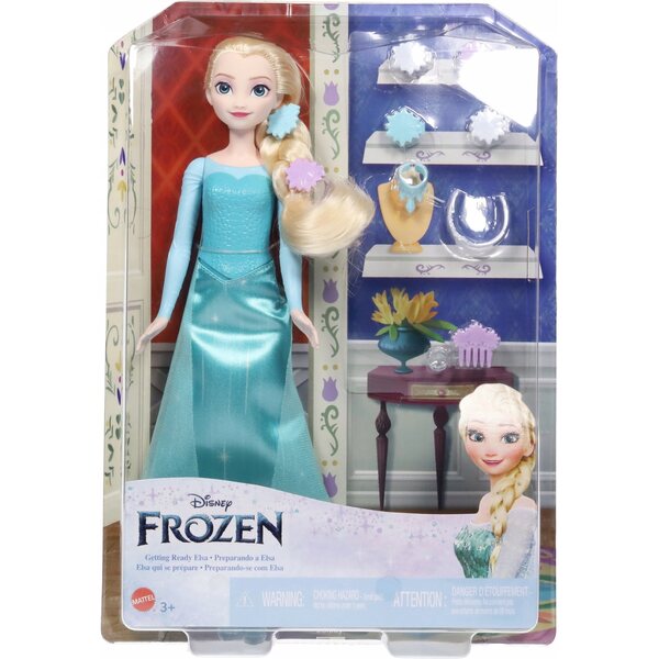 Bambola Disney Elsa 29 cm con Accessori Ufficiali Mattel per Bambini 3+