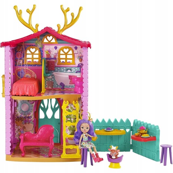 Enchantimals Kleines Rehkitzhaus mit Danessa-Puppe und Zubehör – Spiel für Kinder ab 4 Jahren