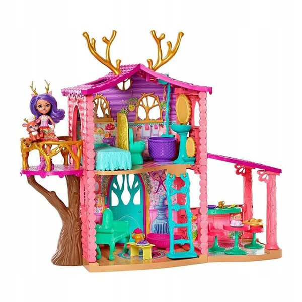 Enchantimals Kleines Rehkitzhaus mit Danessa-Puppe und Zubehör – Spiel für Kinder ab 4 Jahren