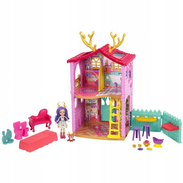 Enchantimals Kleines Rehkitzhaus mit Danessa-Puppe und Zubehör – Spiel für Kinder ab 4 Jahren