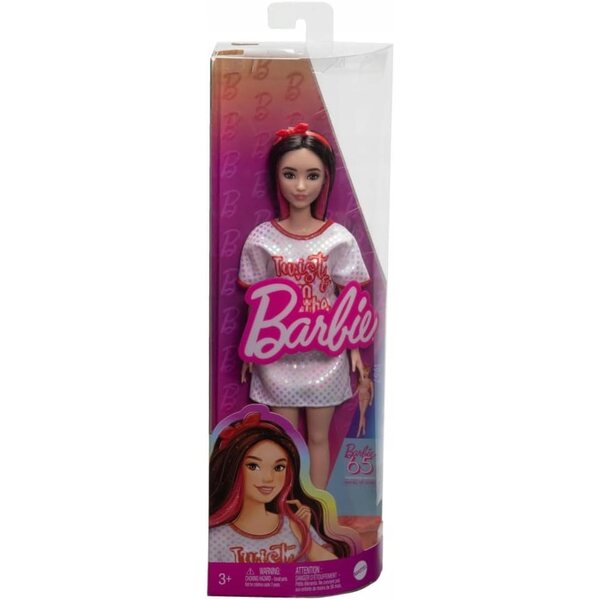 Barbie Fashionistas HRH12 mit gepunktetem Kleid und Twist 'n Turn-Stil von 1969