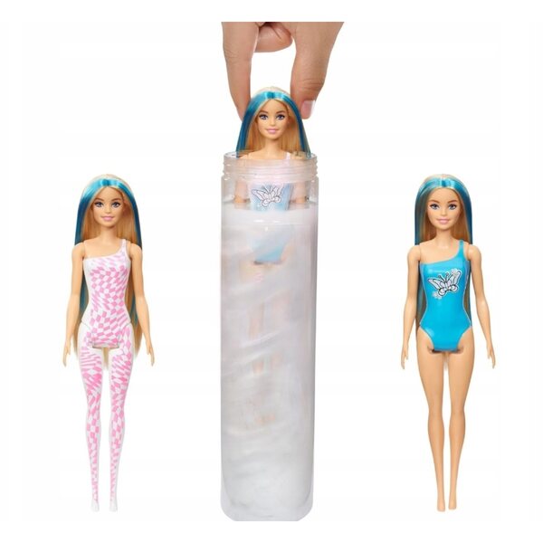 Barbie Color Reveal Puppe mit Überraschungen und stilvollen 60er-Jahre-Motivverwandlungen