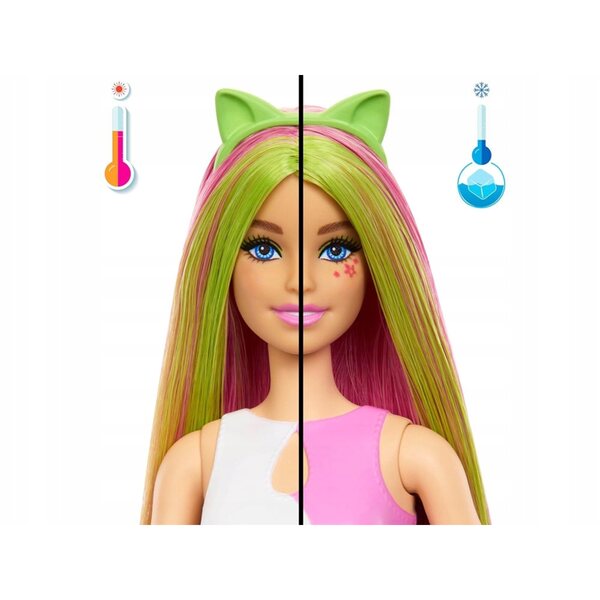 Mattel Barbie Pop Reveal Shake mit Katze, Zubehör und Farbwechseleffekten