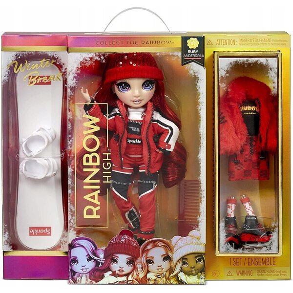 Bambola Rainbow High Ruby Anderson 28 cm con Accessori Originale MGA