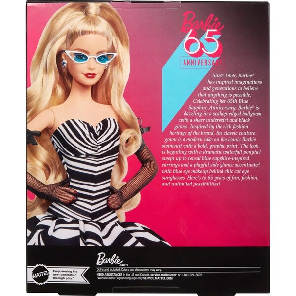 Barbie Signature 65th Anniversary Doll Glamour Collection mit Zertifikat