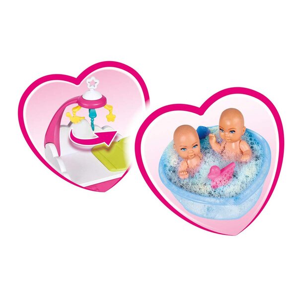 Poupée enceinte jumelle Steffi avec accessoires - Simba Toys