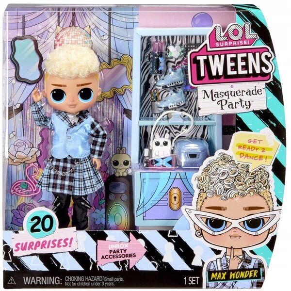 L.O.L. Überraschung O.M.G. Tweens Max Wonder Masquerade Party mit Zubehör, Kinder ab 3 Jahren