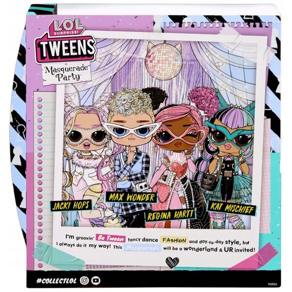 L.O.L. Überraschung O.M.G. Tweens Max Wonder Masquerade Party mit Zubehör, Kinder ab 3 Jahren