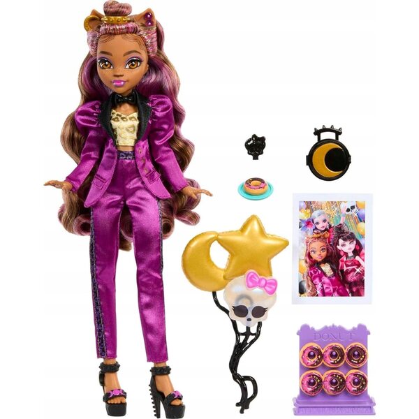 Lal ka Monster High Clawdeen Wolf Monsterball 29 cm mit elegantem Kleid